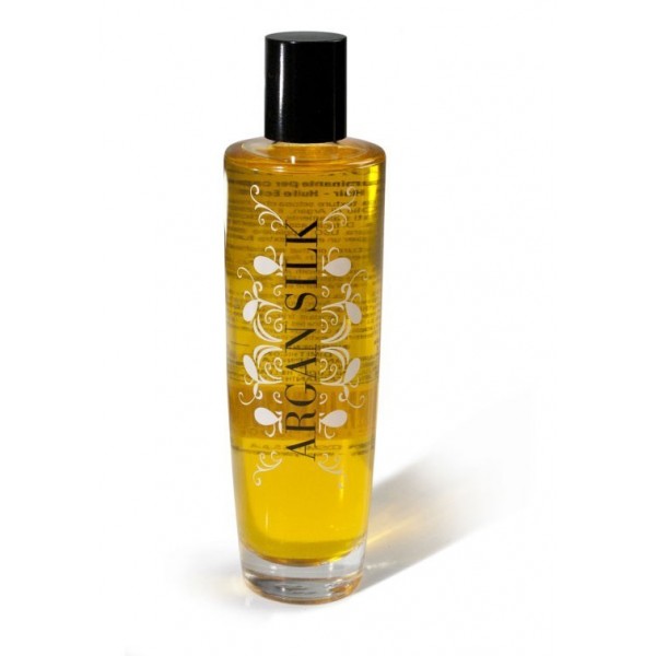 Argan silk oil 100ml.Shiny golden oil with a silky texture nurtures and untangles hair without stress