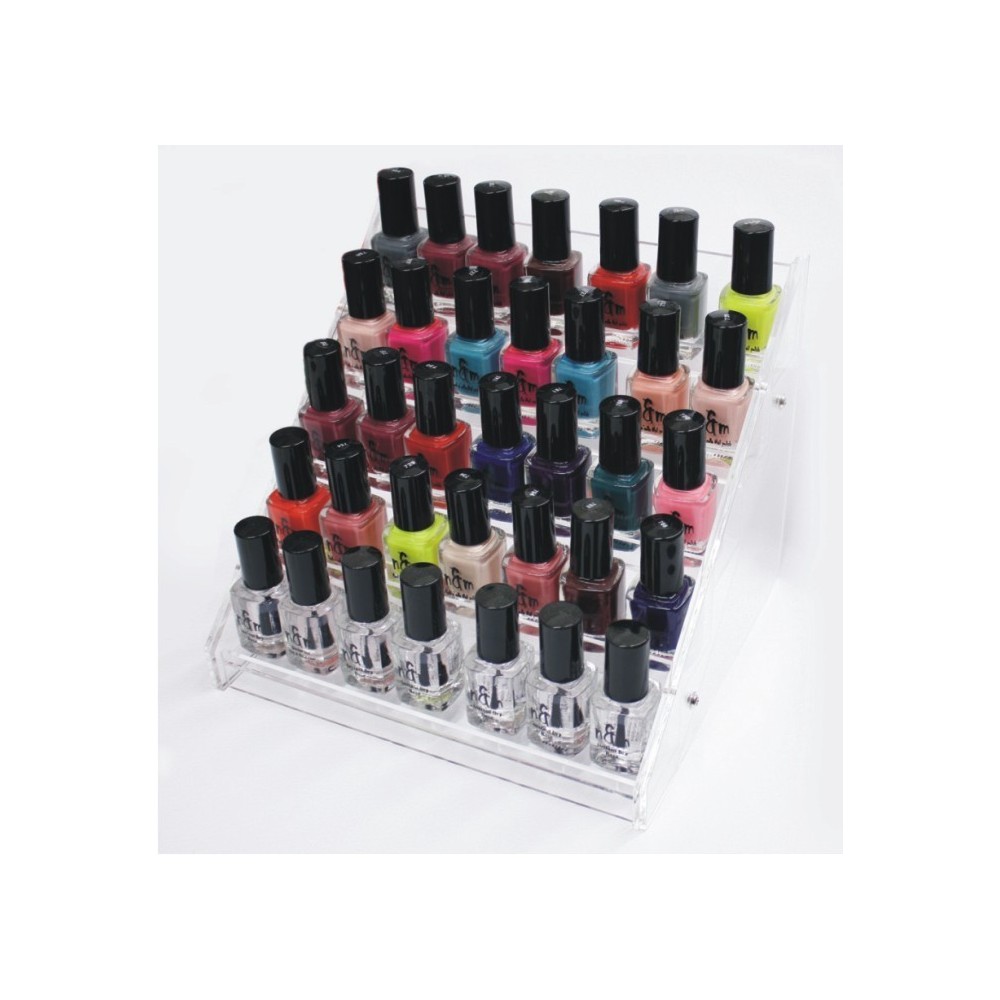 Nail polish stant for 35 bottles