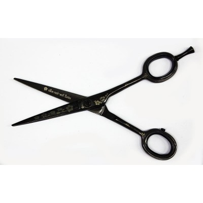 Professional barber scissor , titanium coated, 14cm Rock Well-50-52c