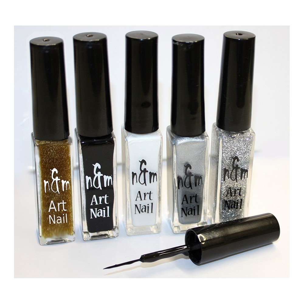Nail Art Drawing Line Painting Black Nail Brush Gel Polish Manicure Pen  Nail Art | eBay