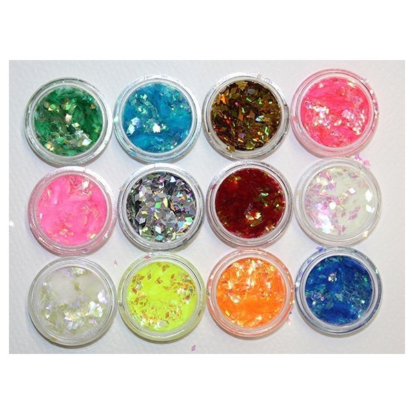 Rhomb sequins thin piece or set