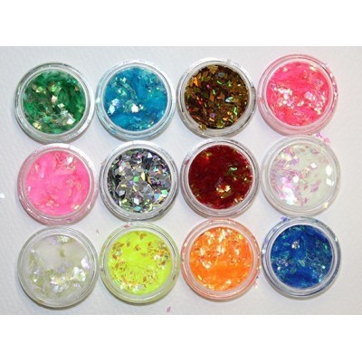 Rhomb sequins thin piece or set