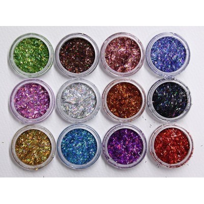 Metallic flitter piece or set