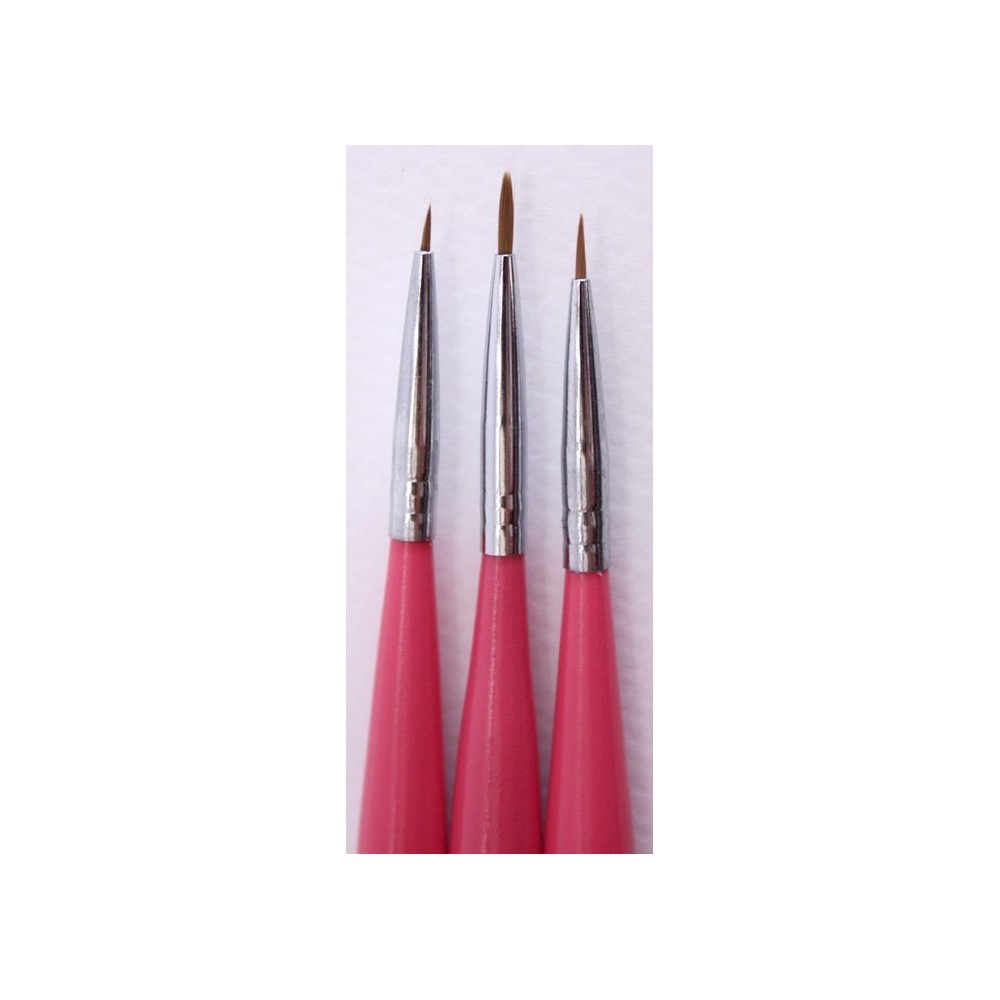 Brush set 3 pcs nail art