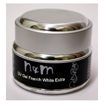 UV gel french white extra  'Εντονο λευκό (Ασβέστης) Απλώνετε 1-2 πολύ λεπτή στρώση.
