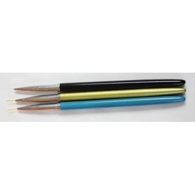 Set 3 nail art brush fine liner