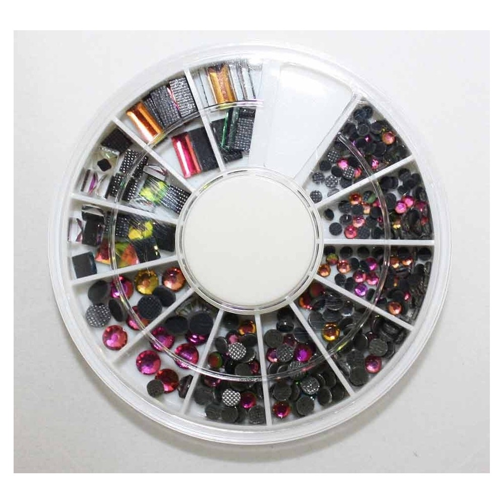 Καρουσελ με στρας ιριδιζον