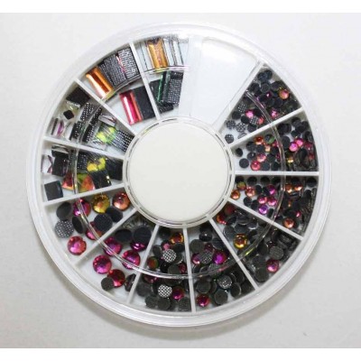 Καρουσελ με στρας ιριδιζον