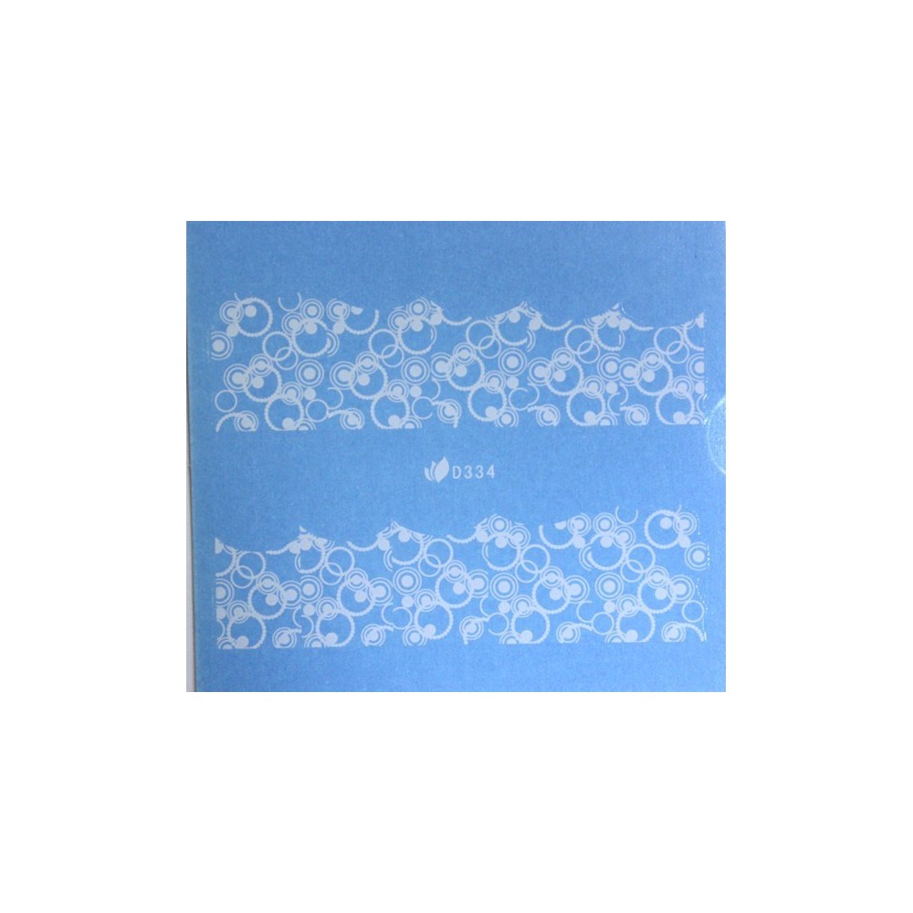 Water nail sticker White