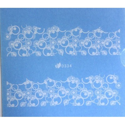 Water nail sticker White