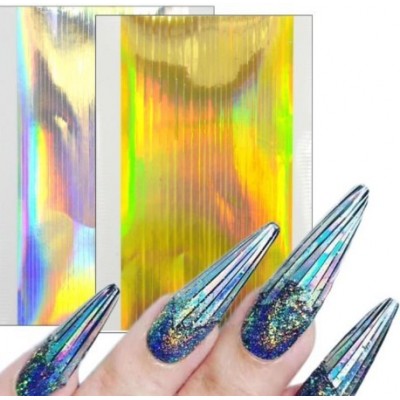 Laser nail sticker