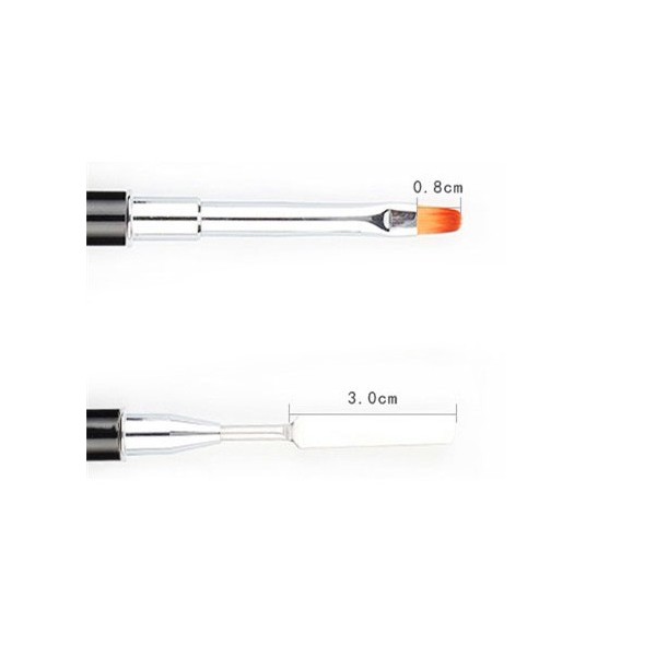 Nail brush for ombre