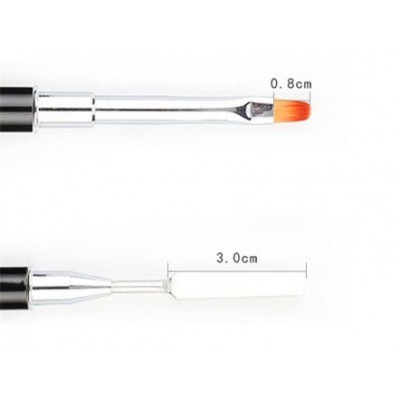 Nail brush for ombre