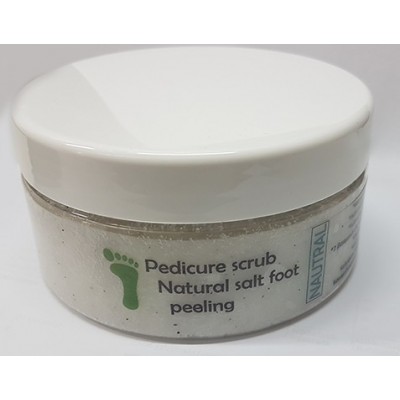 Natural salt foot peeling