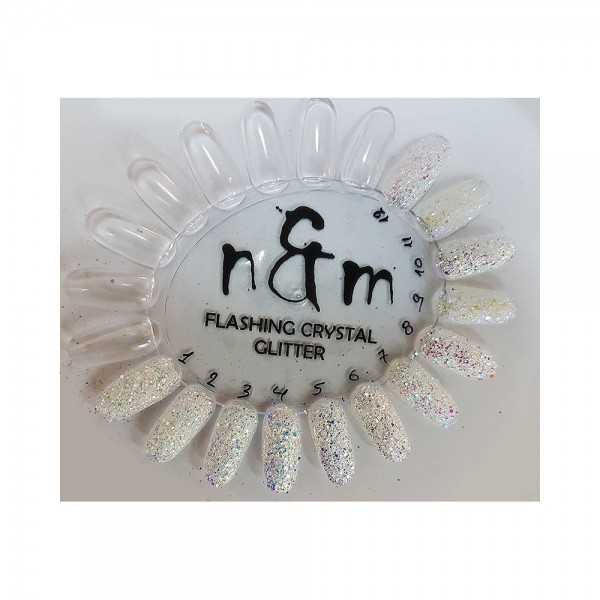 Flashing crystal glitter