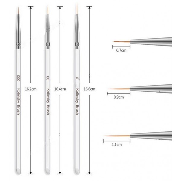 NKOL nail art πινελα kolinsky