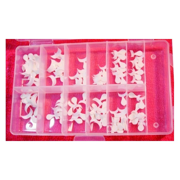 Ready tips small french white 120 pcs in a box
