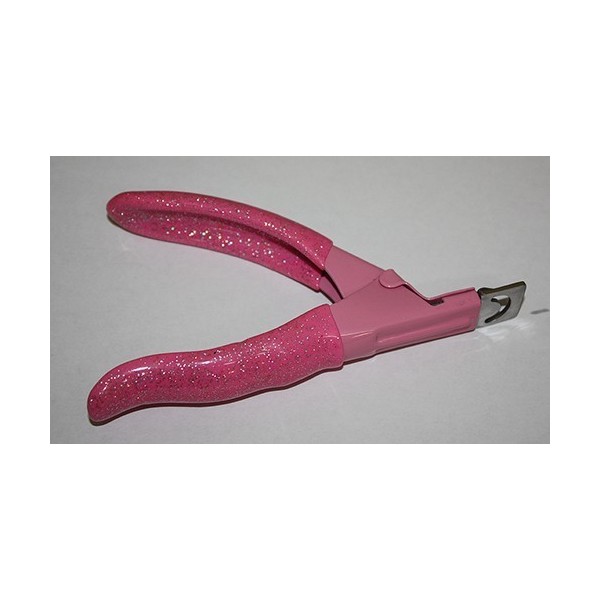 NAIL TIP CUTTER WITH GLITTER HANDLE