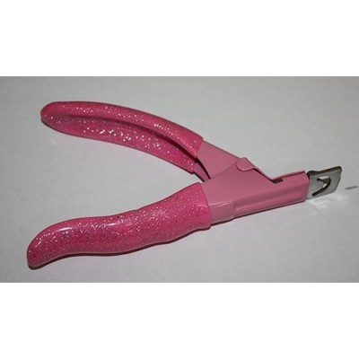 NAIL TIP CUTTER WITH GLITTER HANDLE
