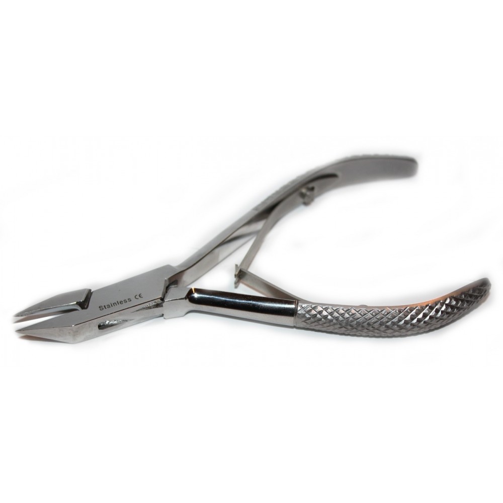 Nail cutter 13cm MIRROR SHINE FINISH with satin handels
