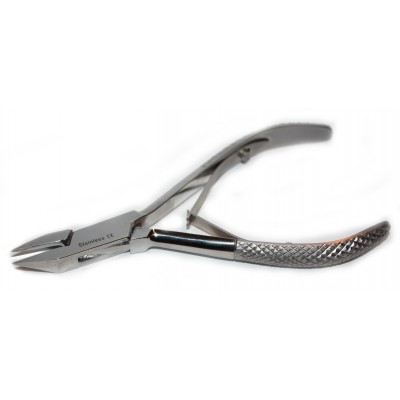 Nail cutter 13cm MIRROR SHINE FINISH with satin handels