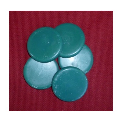 Single wax pads green/yellow